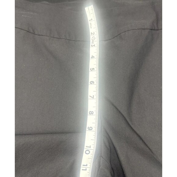 Soft Surroundings Womens Black Pull On Crochet Hem Cropped Pants Sz L - Picture 10 of 12